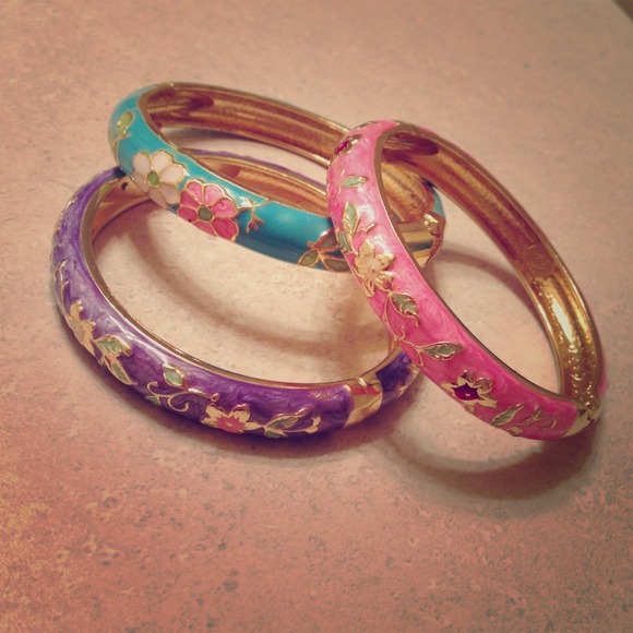 Beautiful floral gold bracelets