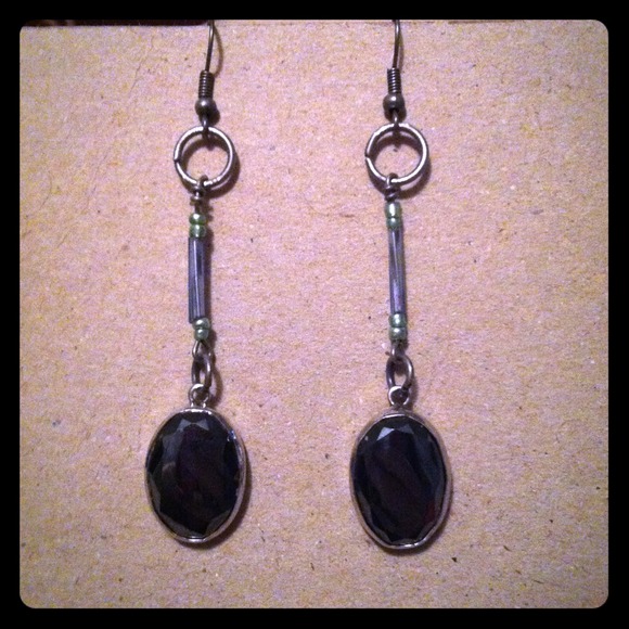 Long jewel earrings