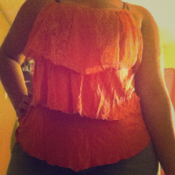 Fringe lace shirt