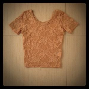 Lace Crop Top • American Apparel • Size Small