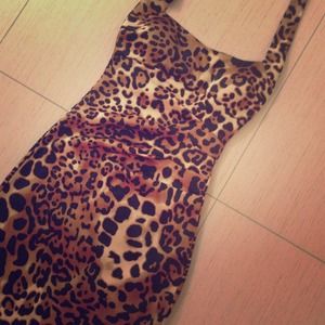 Leopard Cocktail Dress • Size 0