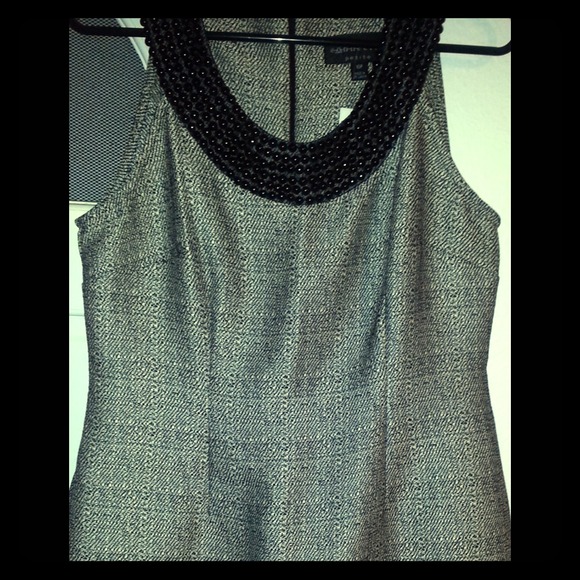 **REDUCED** Petite Dress with Beaded Neckline