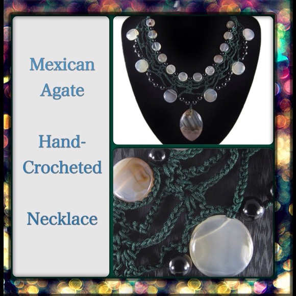 GIFTED @jenijenisand Mexican Agate Necklace
