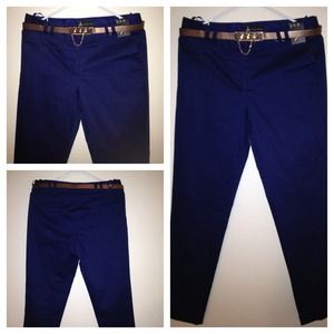 🎀SOLD🎀 Atmosphere Navy Blue Belted Pants💙