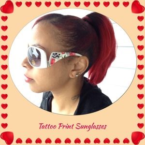 Tattoo Print Sunglasses