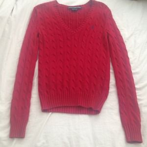 Size small Ralph Lauren Polo V-Neck Sweater!