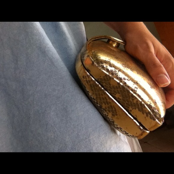 Vintage gold clutch