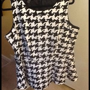 SOLD! INC Peplum Plus Size Peplum Top