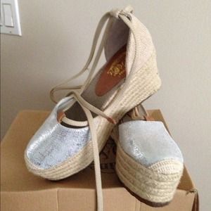 Espadrilles in silver