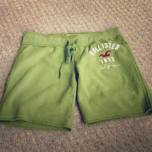 SOLD Hollister long fleece shorts!