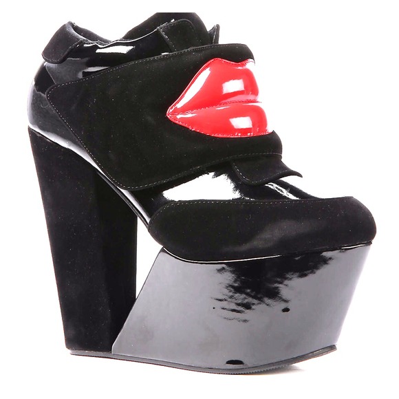 Privilege "Kiss Me" Heels in Black