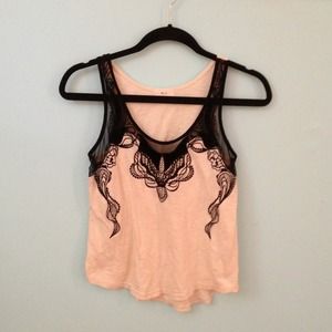 Pins and Needles embroidered tank