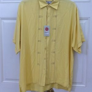 Yellow bobby chan long sleeve shirt