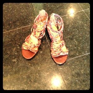 RESERVED Nine West sandals 8.5, gladiator