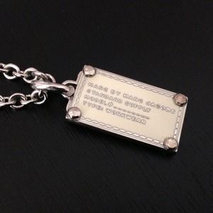 Marc Jacobs dog tag necklace