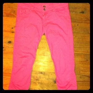 Hot pink capris