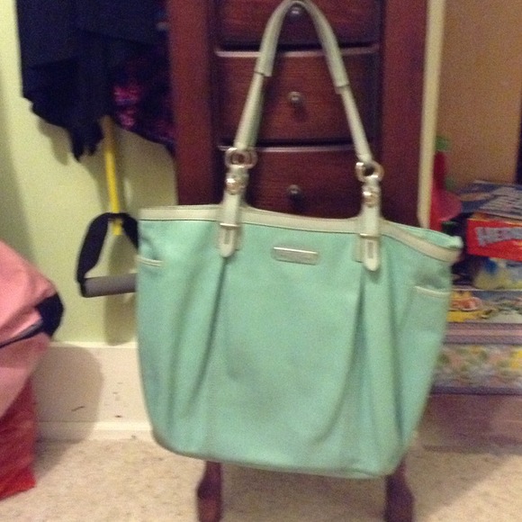 Light blue Coach purse