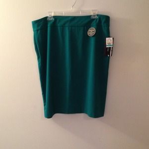 Reserved bundle NWT Emerald colored skirt. Size 16