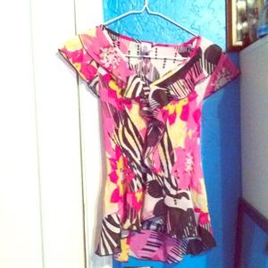 Small women's patterned blouse