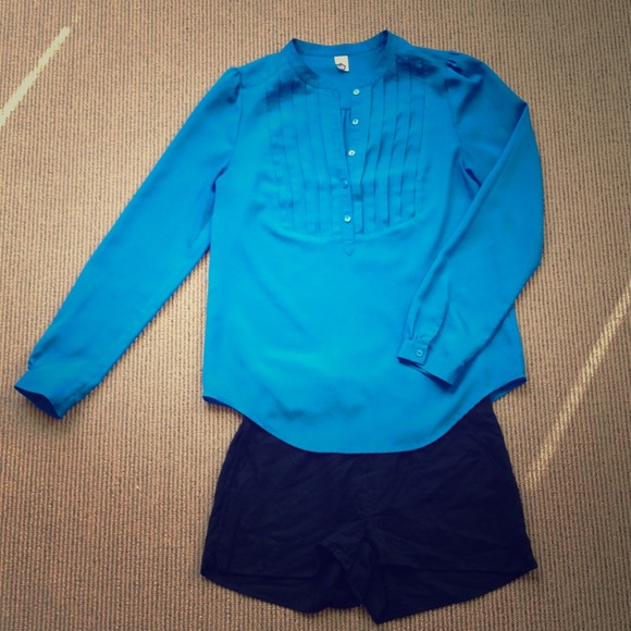 TRADED Blue Long Sleeve Blouse