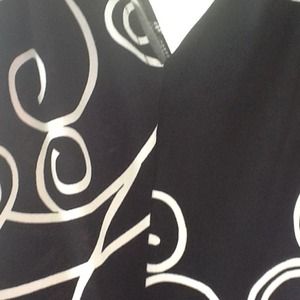 Dress black and white