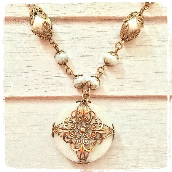 Adorned by Amie Jewelry - ✳️HOST PICK✳️ WHITE AMAZONITE BRASS JEWELRY SET