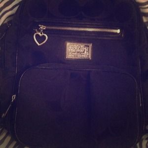 Black Coach Backpack