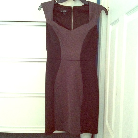 Black and grey dress