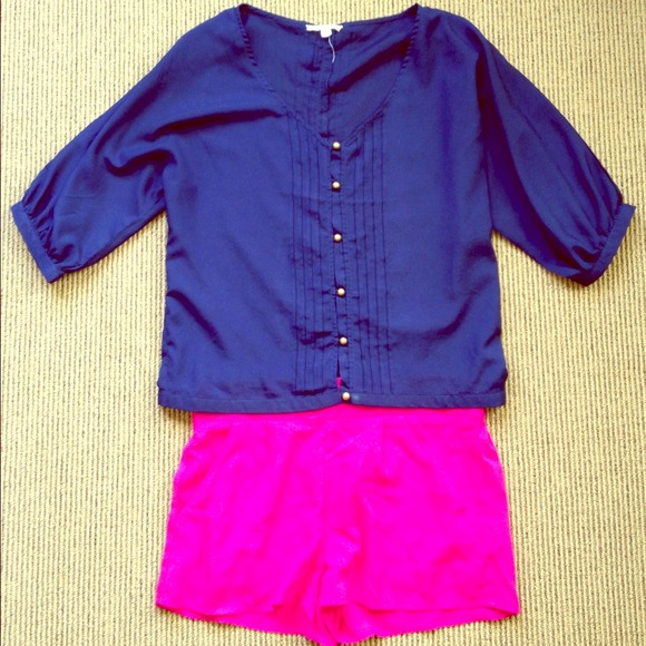 TRADED Dark Blue Blouse