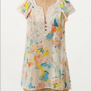 Anthropologie Sanctuary Soca Floral Blouse