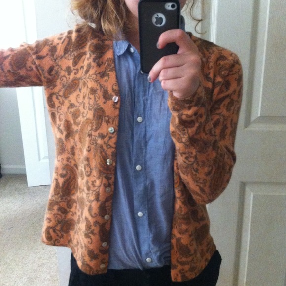 orange vintage sweater