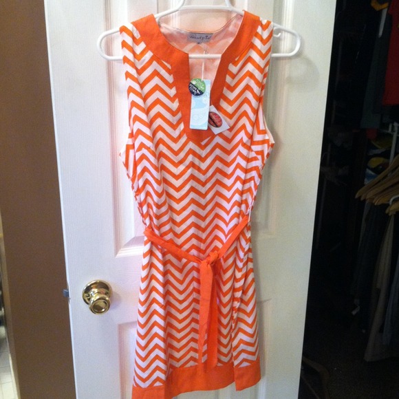 Orange Chevron Dress!