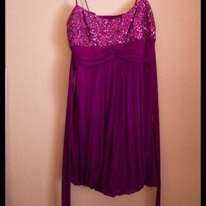 Purple dress with sparkles