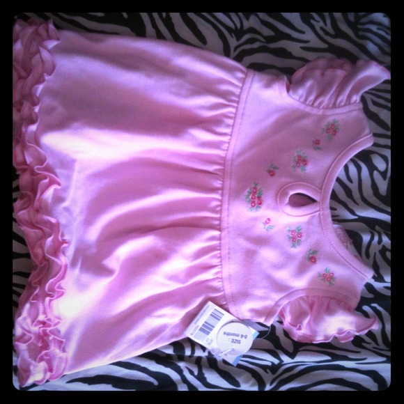 0-6 Months, Pink Baby Girl Dress