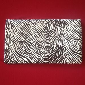 Reduced!  Ann Taylor Zebra Calf-hair Clutch