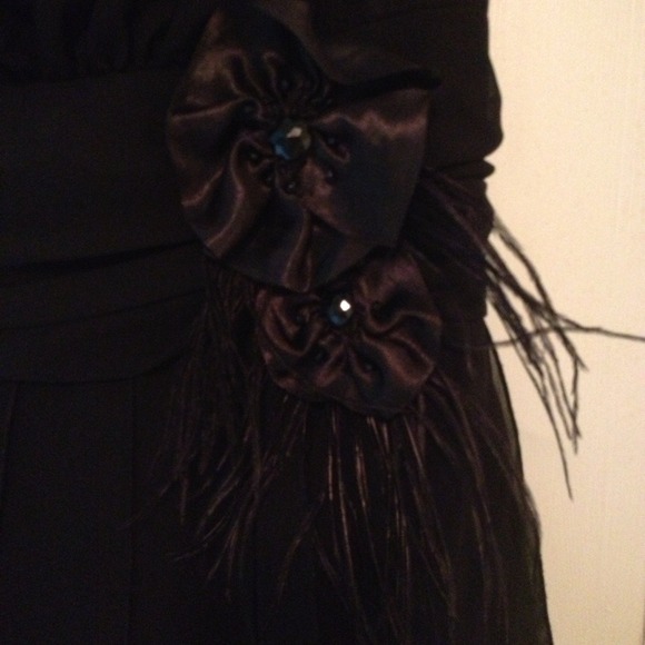 Black Ruffle Dress - Picture 3 of 4