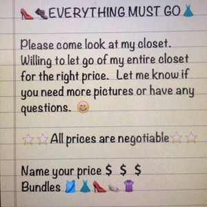 ⭐⭐⭐SELLING MY ENTIRE CLOSET⭐⭐