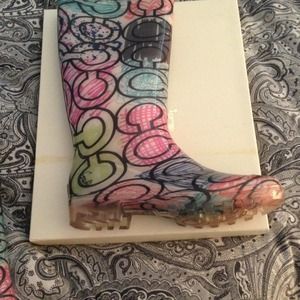 Coach rain boots **reserved**