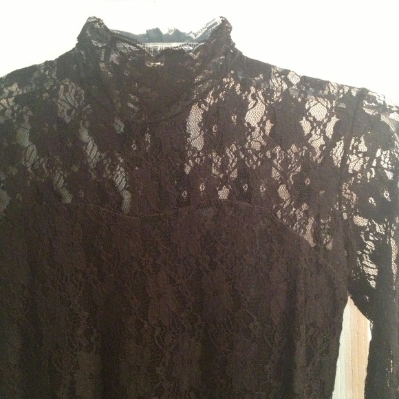 Black Lace Dress - Picture 2 of 4