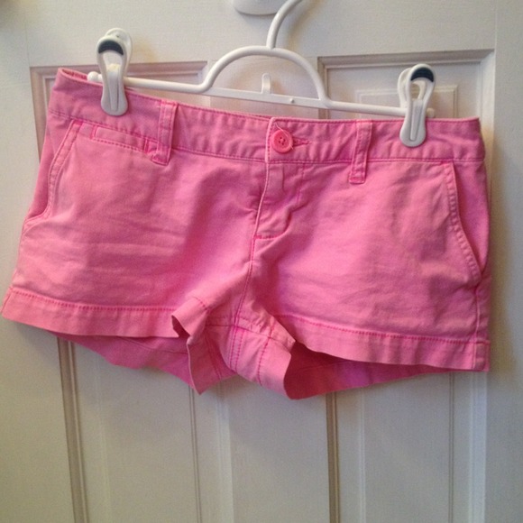Neon pink shorts