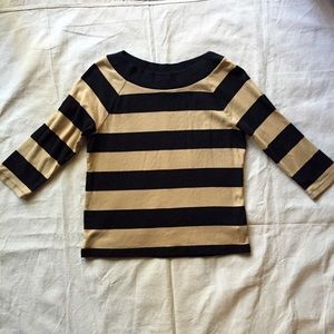 Chaps Tops - Chaps Striped Boatneck 3/4 Sleeve Top Sz Large Chaps Tops - Chaps Striped Boatneck 3/4 Sleeve Top Sz Large