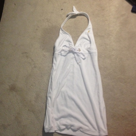 White Terry Swimsuit Coverup