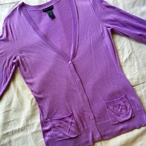 NY and Company Sweaters - NY & Co. Lilac Cardigan Sz Large NY and Company Sweaters - NY & Co. Lilac Cardigan Sz Large
