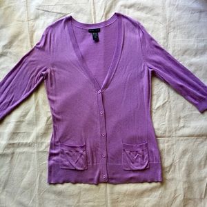 NY and Company Sweaters - NY & Co. Lilac Cardigan Sz Large NY and Company Sweaters - NY & Co. Lilac Cardigan Sz Large