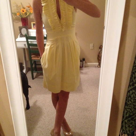 Sold *Bcbg Yellow Dress - Picture 2 of 4