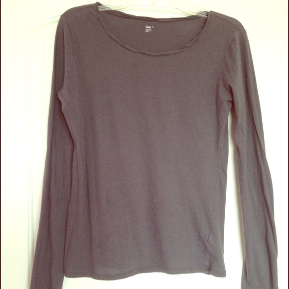 The Gap Basic Dark Grey Layering Longsleeve