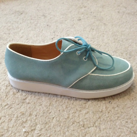 Urban outfitters Aqua blue Oxford shoes - Picture 2 of 4