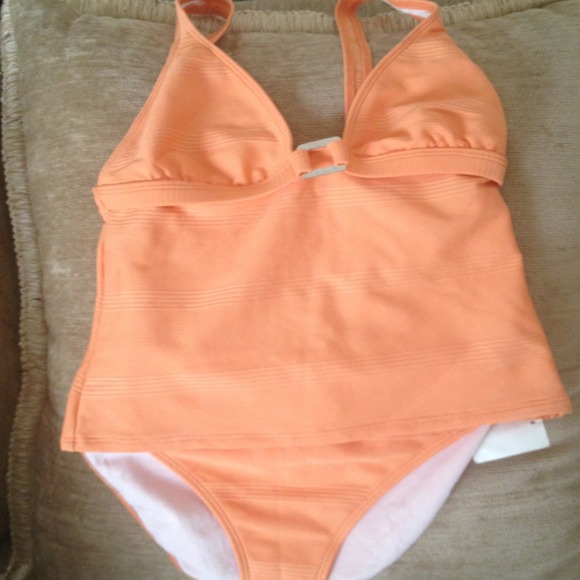 NWT! Lauren by Ralph Lauren tankini in creamsicle