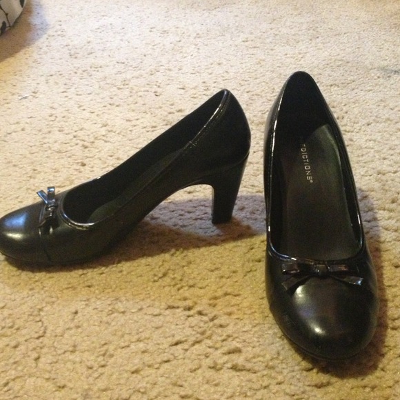 Black High Heels Wide