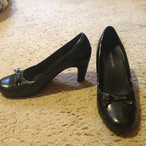 Black High Heels Wide